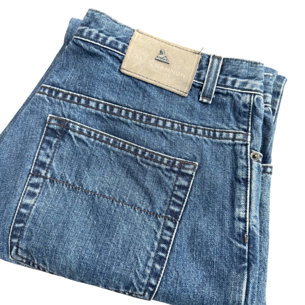 Alex Cannon Mens‎ Jeans Blue Wash Denim Straight Leg Size 32x32